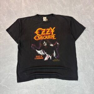 1990's Ozzy Osbourne Diary of a Madman Shirt XL Black Cronies tee